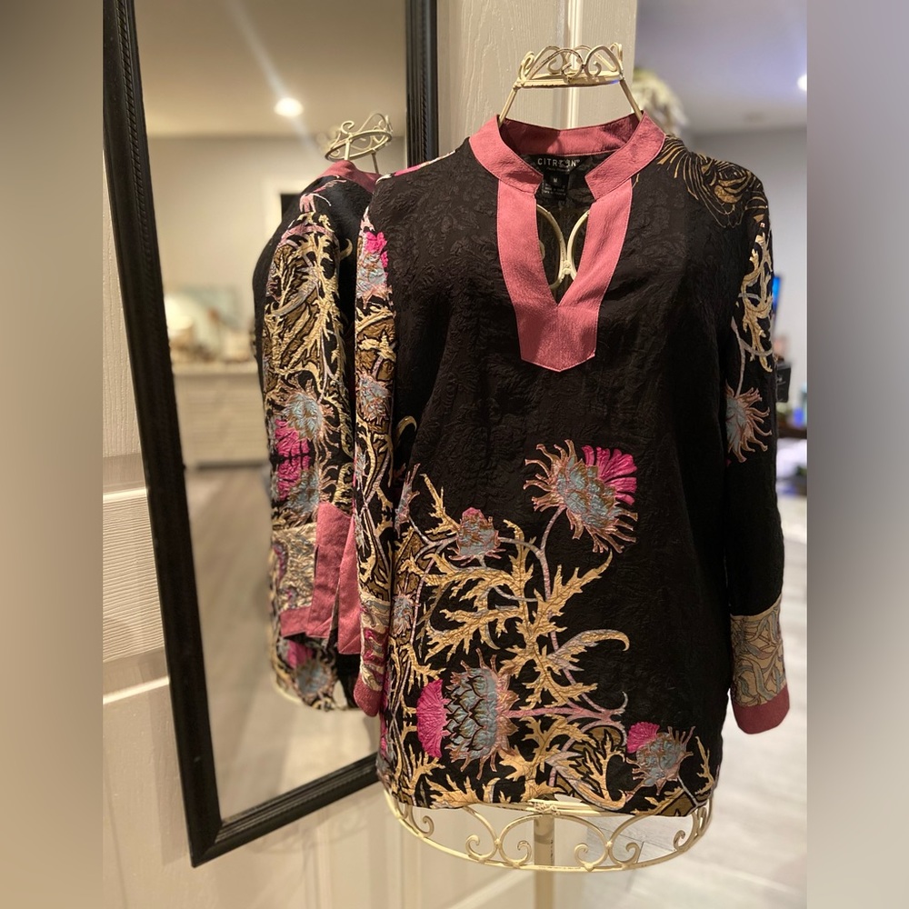 Boho Style Silk Blouse
